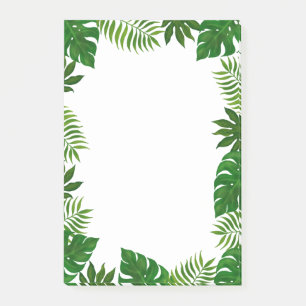 Tropical Leaves Frame Post-it Notes
