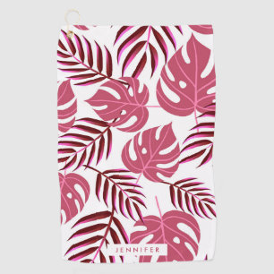 Tropical Leaves Golf Towel