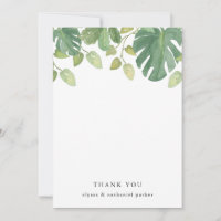 Tropical Leaves | Green and White