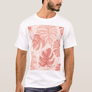 Tropical leaves: hand-drawn vintage pattern. T-Shirt