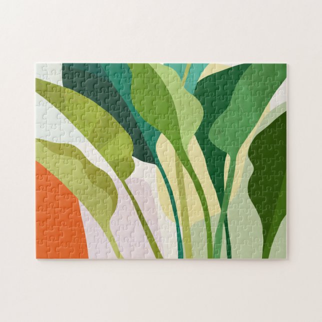 Tropical Leaves Jigsaw Puzzle (Horizontal)