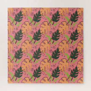 tropical leaves jigsaw puzzle
