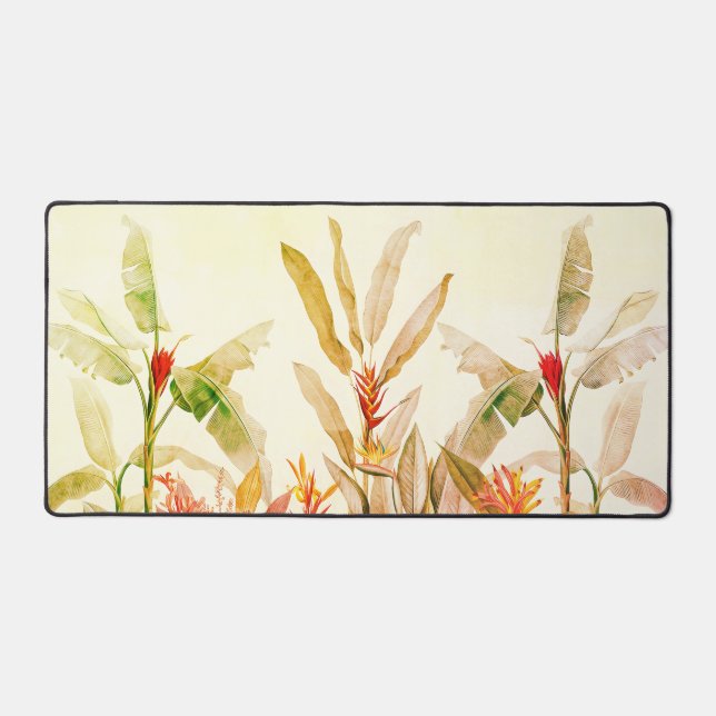 Tropical Leaves Large Desk Mat (Front)