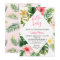 Tropical Leaves Luau Baby Shower Invitation Card