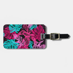 Tropical Leaves Luggage Tag