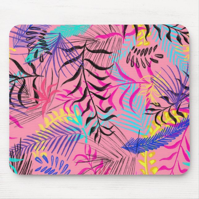 Tropical Leaves Mouse Mat (Front)