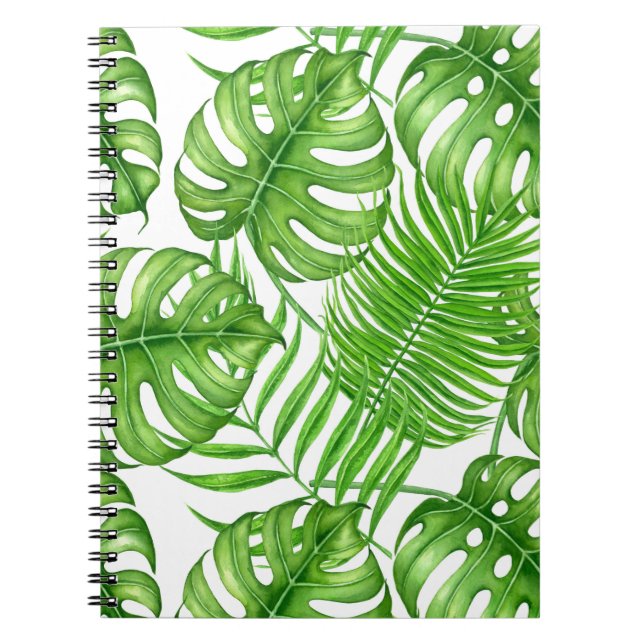 Tropical leaves notebook (Front)