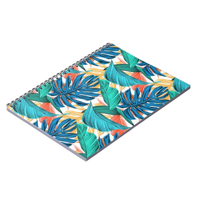 Tropical Leaves Notebook (Left Side)