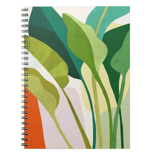 Tropical Leaves Notebook (Front)