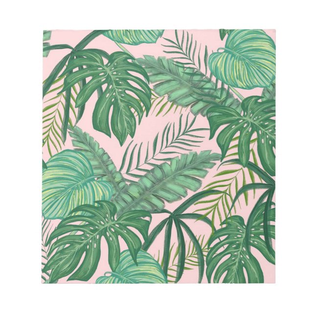 Tropical Leaves Notepad (Front)
