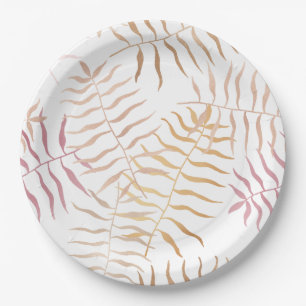 Tropical Leaves Paper Plate