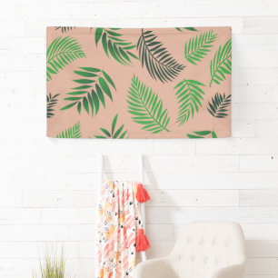 Tropical Leaves Pattern 10 Banner