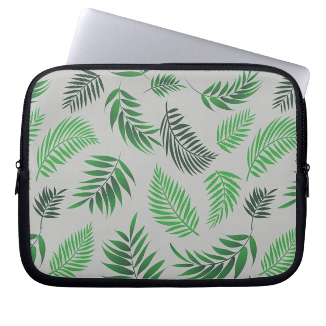 Tropical Leaves Pattern 11 Laptop Sleeve (Front)