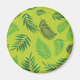 Tropical Leaves Pattern 12 Magnet