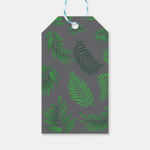 Tropical Leaves Pattern 13 Gift Tags