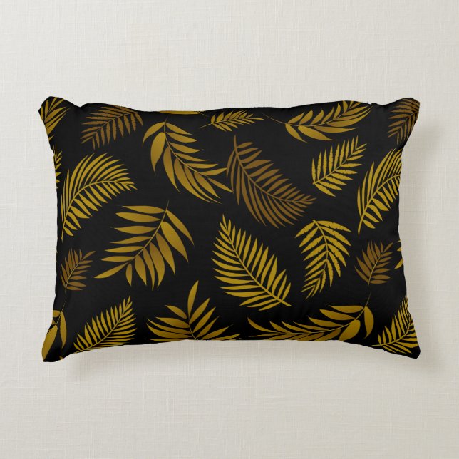 Tropical Leaves Pattern 14 Decorative Cushion (Front)
