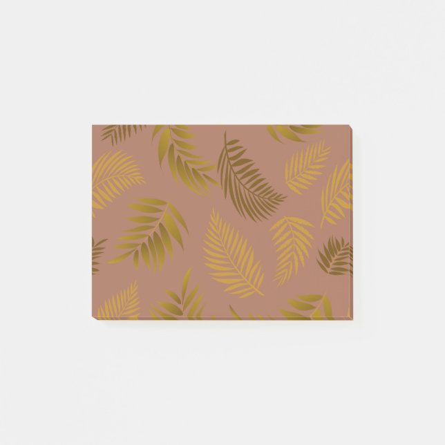 Tropical Leaves Pattern 15 Post-it Notes (Front)