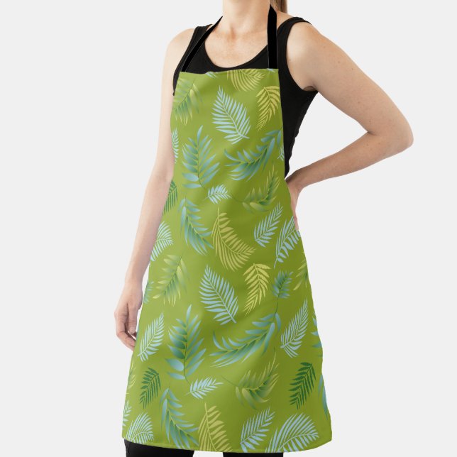 Tropical Leaves Pattern 16 Apron (Insitu)