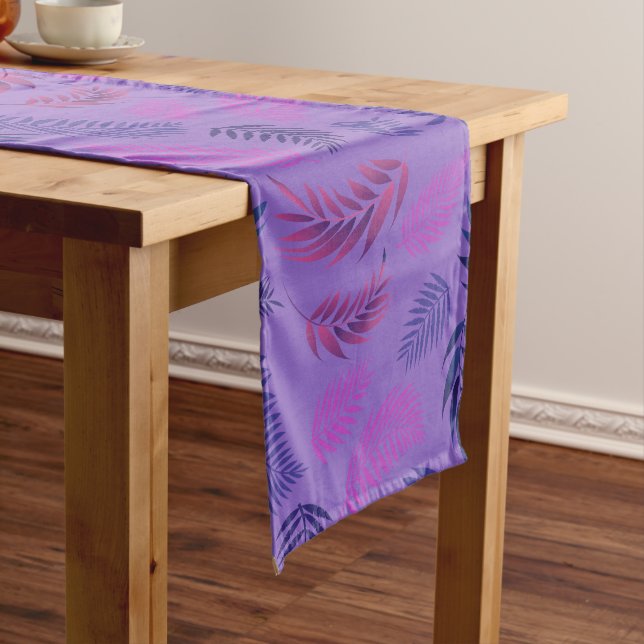 Tropical Leaves Pattern 19 Medium Table Runner (In Situ)