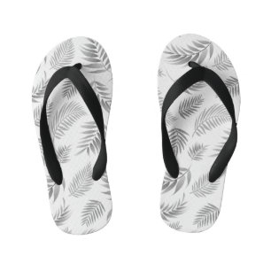 Tropical Leaves Pattern 3 Kid's Flip Flops