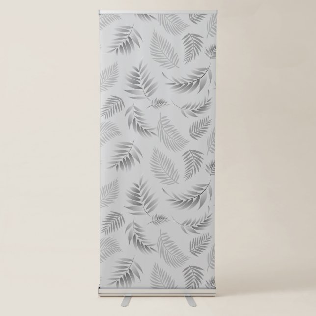 Tropical Leaves Pattern 5 Retractable Banner (Front)