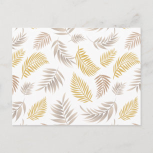 Tropical Leaves Pattern 7 Postcard