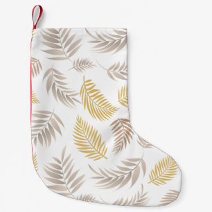 Tropical Leaves Pattern 7 Small Christmas Stocking
