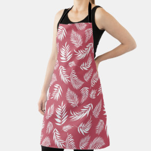 Tropical Leaves Pattern 8 Apron