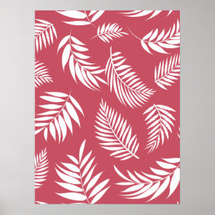 Tropical Leaves Pattern 8 Poster