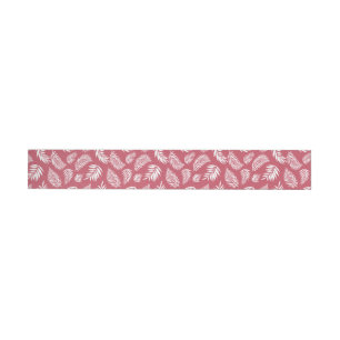 Tropical Leaves Pattern 8 Wrap Around Label
