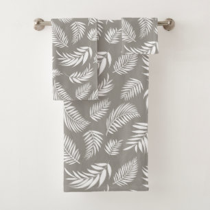 Tropical Leaves Pattern 9 Bath Towel Set