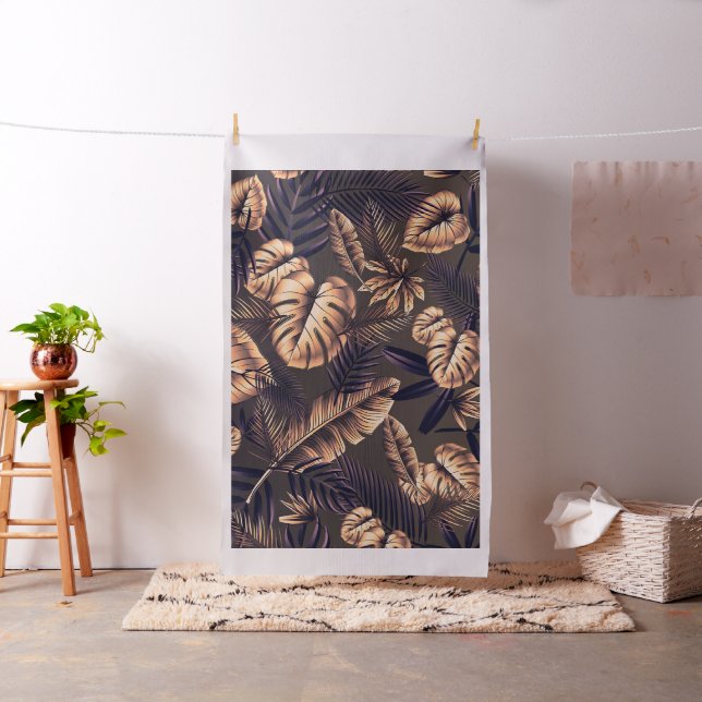 Tropical Leaves Pattern Fabric (In Situ)