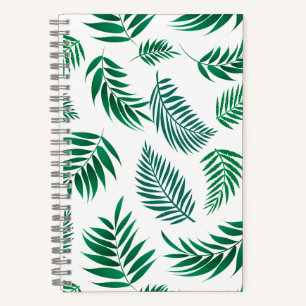 Tropical Leaves Pattern Notebook