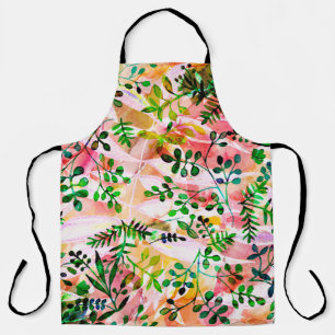 Tropical leaves pattern repeating. Artistic photo  Apron
