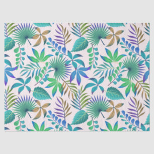 Tropical leaves pattern tissue paper