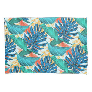 Tropical Leaves Pillow Case