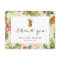 Tropical Leaves Pineapple Hand Script Thank You