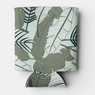 Tropical Leaves: Seamless Nature Pattern. Can Cooler