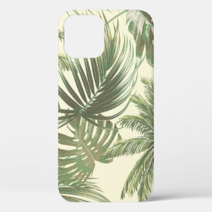Tropical leaves seamless pattern iPhone 12 case