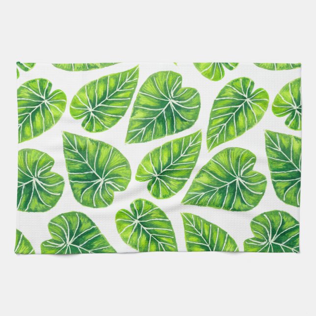 Tropical leaves tea towel (Horizontal)