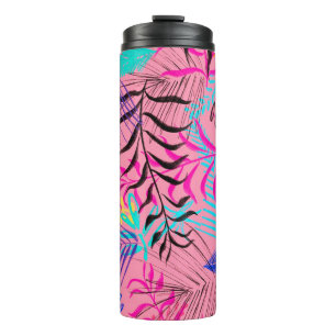 Tropical Leaves Thermal Tumbler