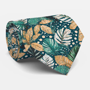 Tropical Leaves Tie