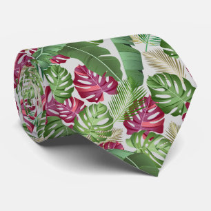 Tropical Leaves Tie