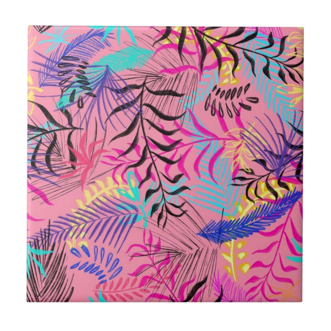 Tropical Leaves Tile (Front)