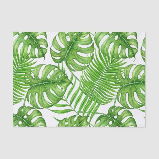 Tropical leaves tissue paper (Front)