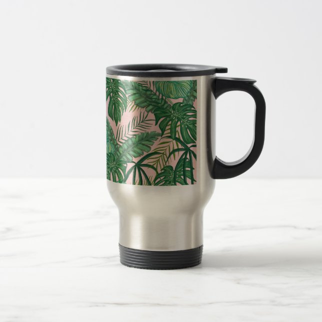 Tropical Leaves Travel Mug (Right)