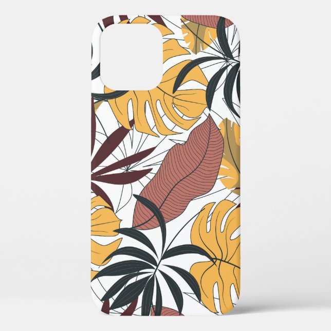 Tropical leaves: vibrant seamless background. Case-Mate iPhone case (Back)