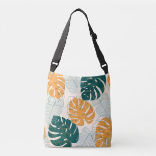 Tropical Leaves: Vintage Jungle Seal Crossbody Bag