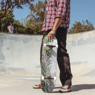 Tropical Leaves Waterfall Dream #1 #travel #wall  Skateboard