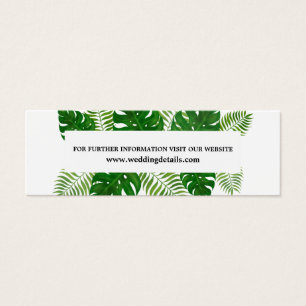 Tropical Leaves Wedding Website